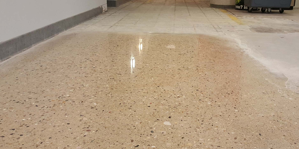 damaged epoxy flooring